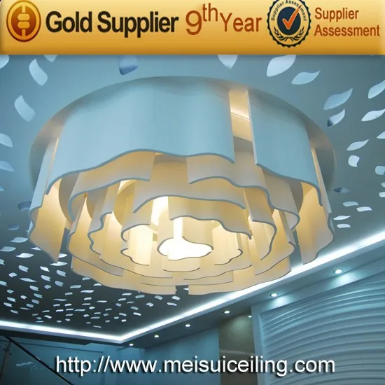 Высокопрочная художественная потолочная плитка GRG, изделия для украшения интерьера, сделанные в Гуанчжоу
