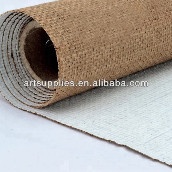 Blank oil paint canvas,wholesale artist jute canvas roll,any size with 68.8'/175cm wide primed canvas for artist oil painting.