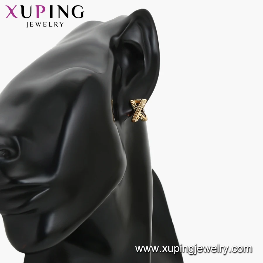 96909 xuping gold plated hoop no stone XP earrings for women