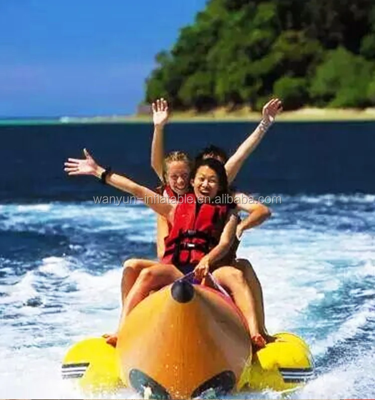 High quality Inflatable Flying Fish Tube Inflatable Water Games Flying Banana Boat inflatable banana boat for sale