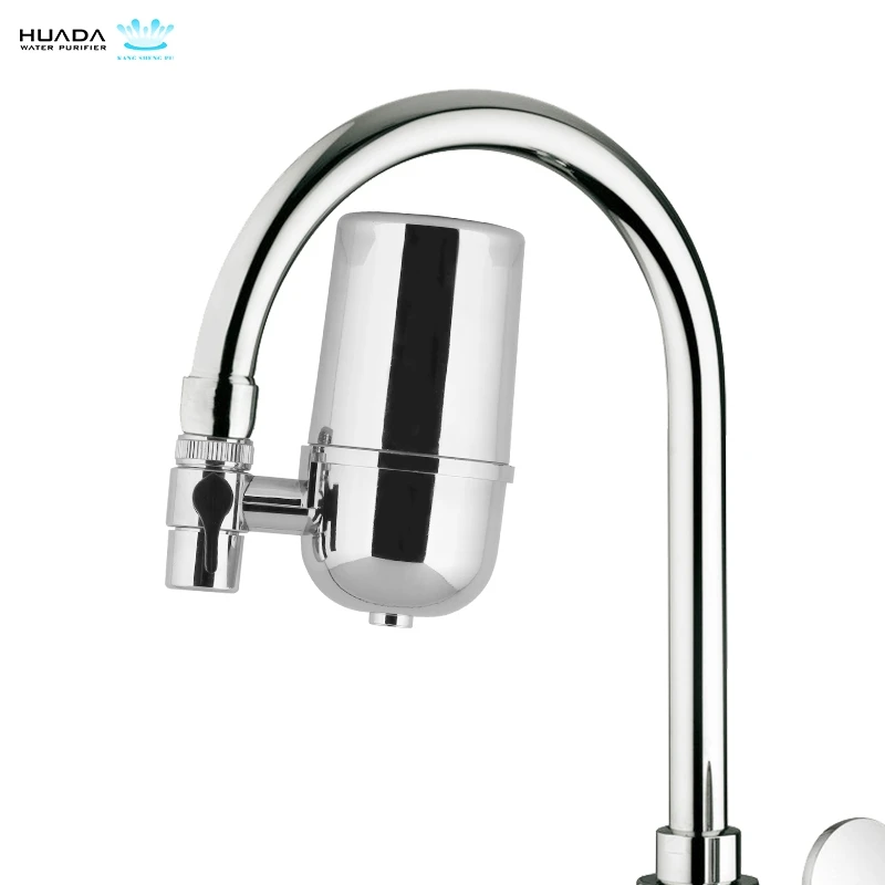 
House faucet mounted water filter 