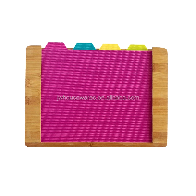 New product bamboo pp cutting chopping board set