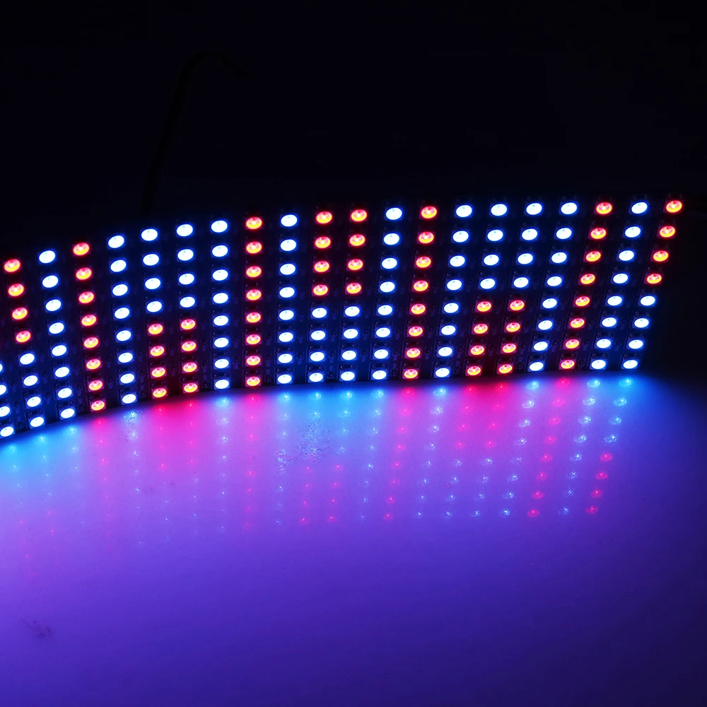 Factory price 8*32 Pixels Matrix WS2812 LED Digital Flexible Panel screen 5050 SMD RGB Individually Addressable Panel Lights