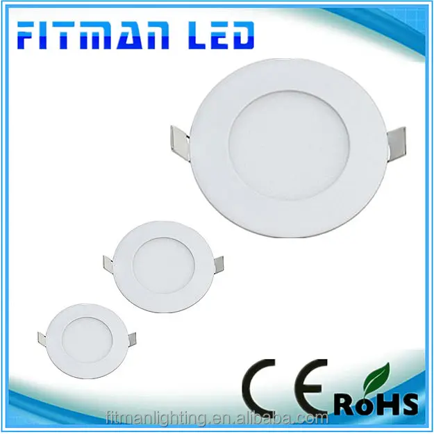 Ultra thin design 3W LED ceiling recessed slim round panel light