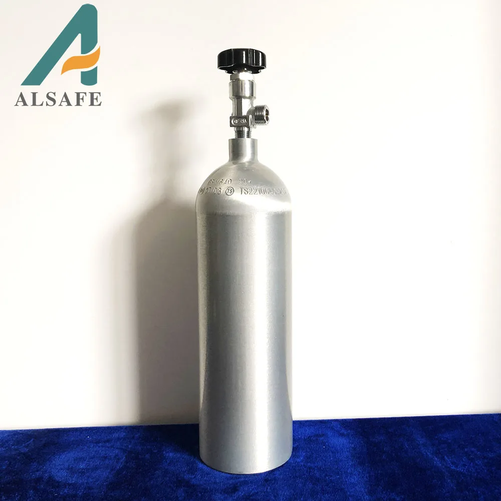 High quality 1L -15Mpa aluminum gas tank,co2 tank ,Industrial gas tank
