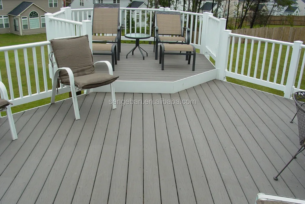 Composite decking 3D Embossed Woodgrain outdoor waterproof wpc deck board