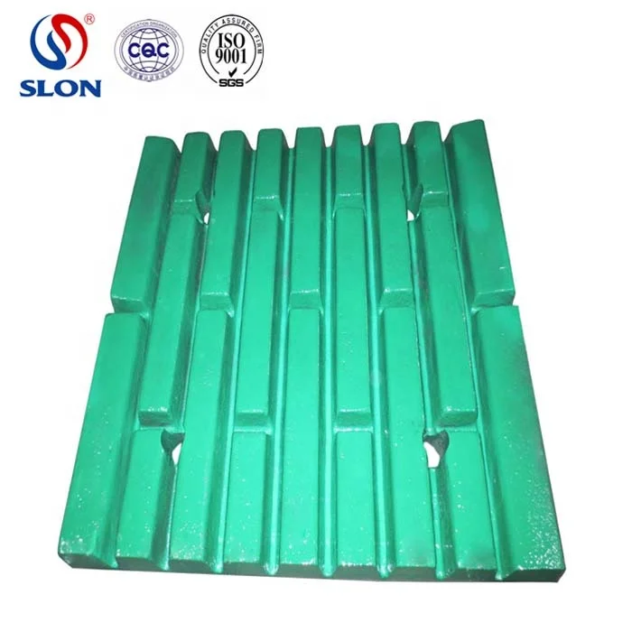 High Manganese Mn18Cr2 Extec C10 Jaw Crusher Spare Parts J6930000 J8810000 Fixed and Swing liner Jaw Plate