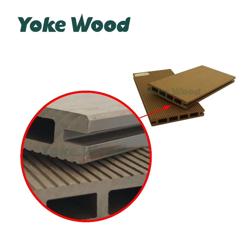 
wpc low maintenance china hollow decking floor Wood Plastic Composite / WPC Decking / WPC Flooring exterior cheap 
