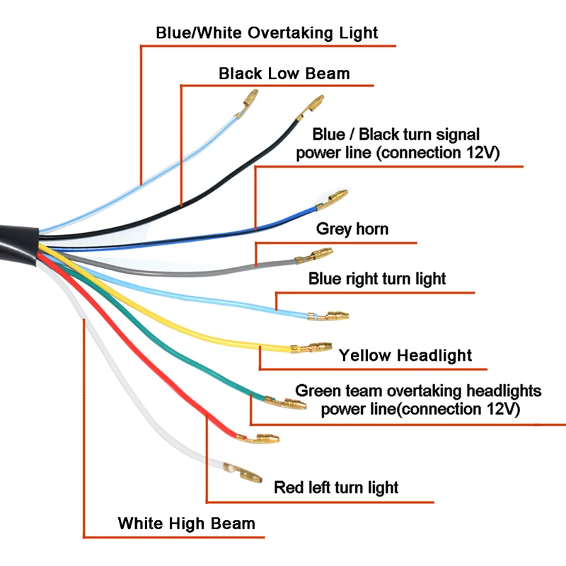 Универсальный переключатель питания на руль мотоцикла, 7/8 дюйма, 22 мм, 12 В