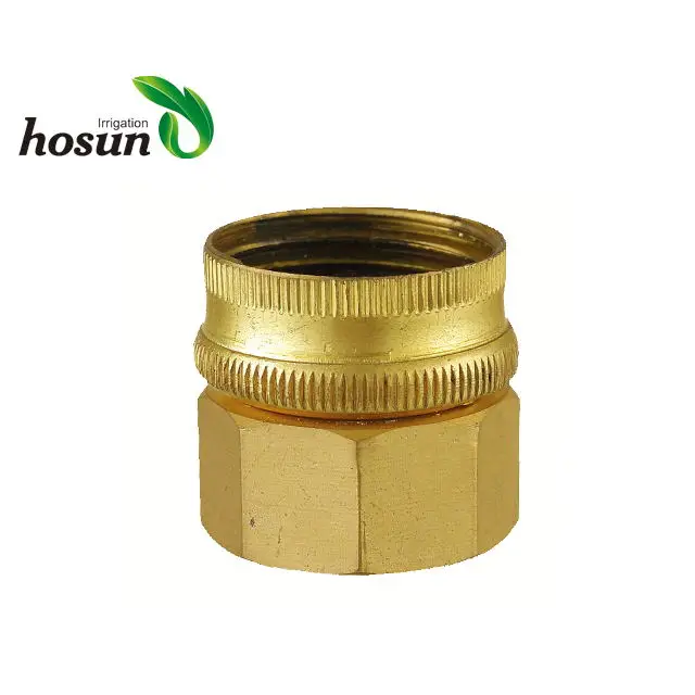 
Brass pipe double female threaded fitting 