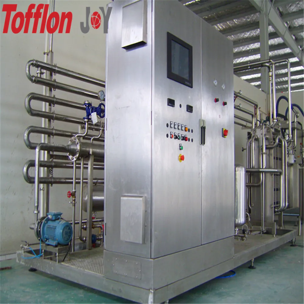 1T/H tubular pasteurizer for fruit juice