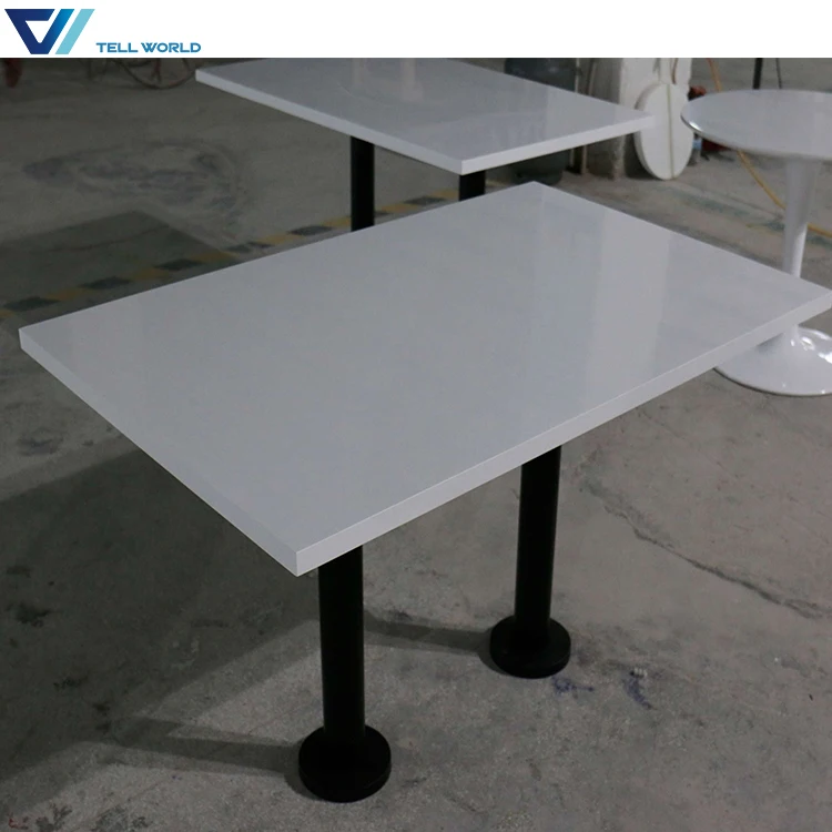 
Food court marble dining table set restaurant table and chair sets 