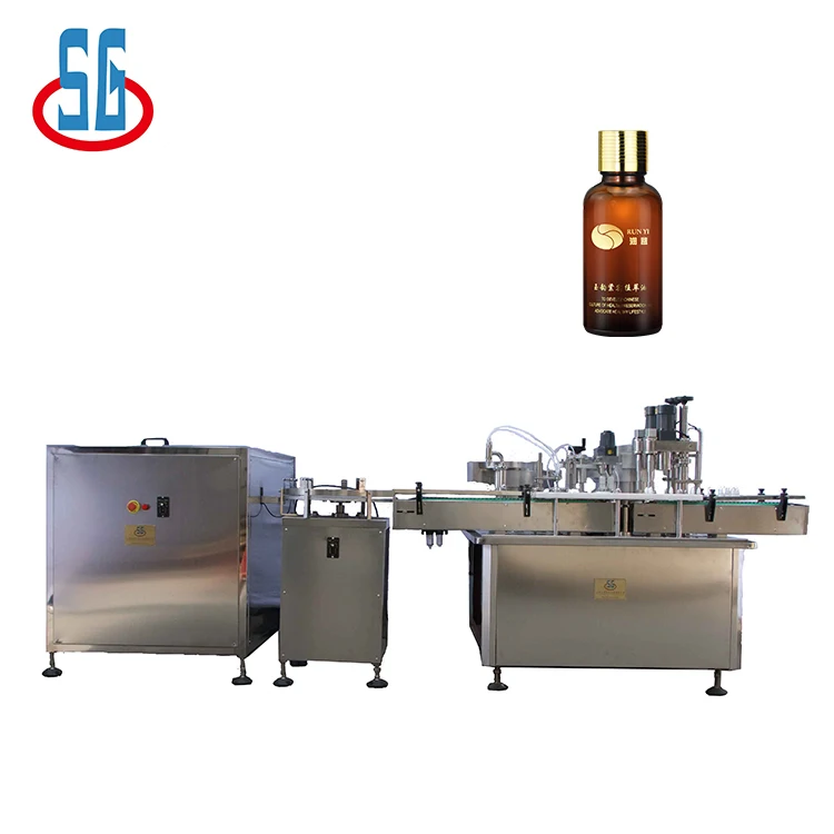 Dropper Bottle Oil Filling And Capping Machine With Servo Motor 10ml cbd oil bottle filling capping machine