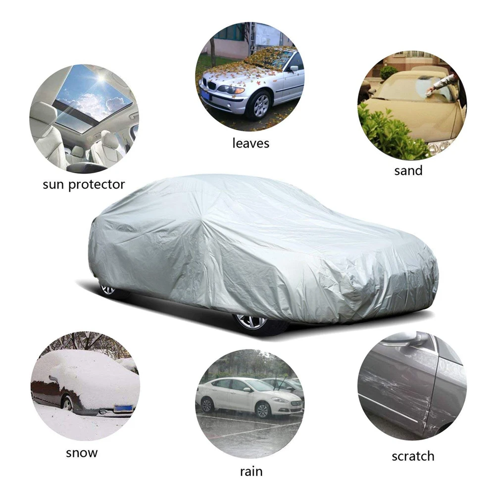 easy to carry 170T polyester dustproof car cover waterproof