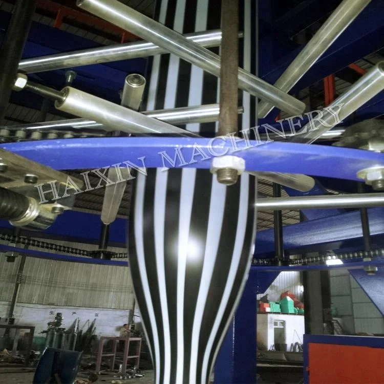 High speed LDPE HDPE biodegradable bag polyethylene double winder plastic shrink film blowing machine price