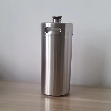 Top seller metal wine bottle 5L homebrew stainless steel  beer keg growler