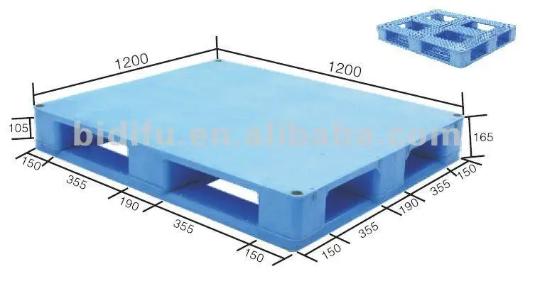 Cross bottom flat surface dynamic 2T plastic pallets