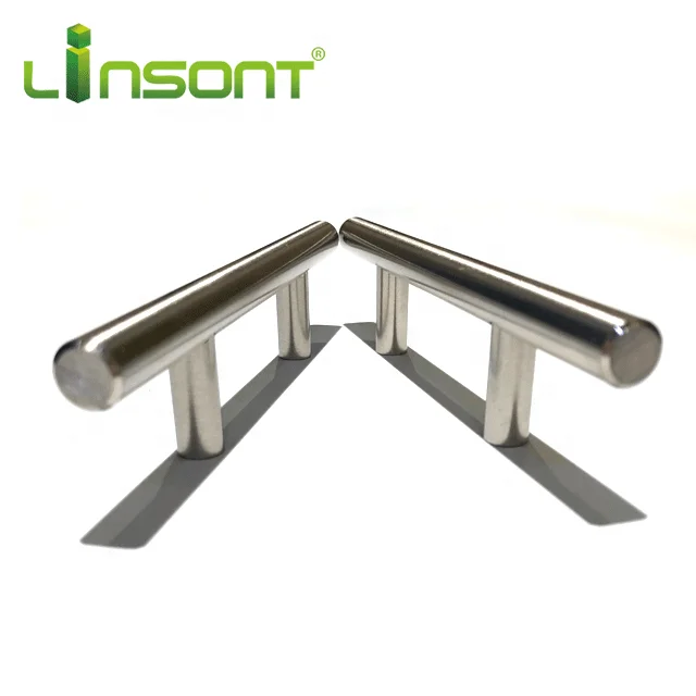 Linsont furniture cabinet hardware accessories iron brushed nickel kitchen handles Factory