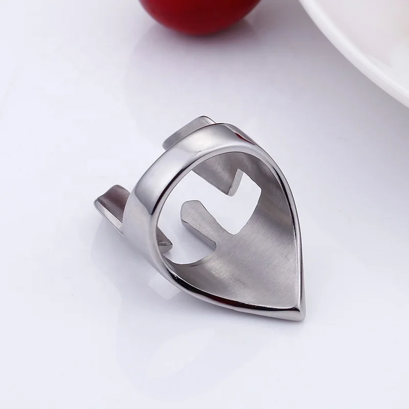 New Design Spartan Warrior Mask 316L Stainless Steel Men Rings