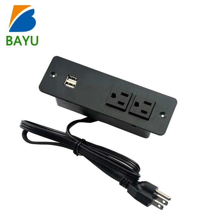 
Smart USB Power Strip Socket Outlet Surge Protector Dual Power Outlets 