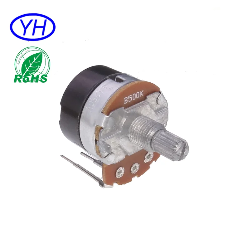 B504k 100K dimmer potentiometer with push switch