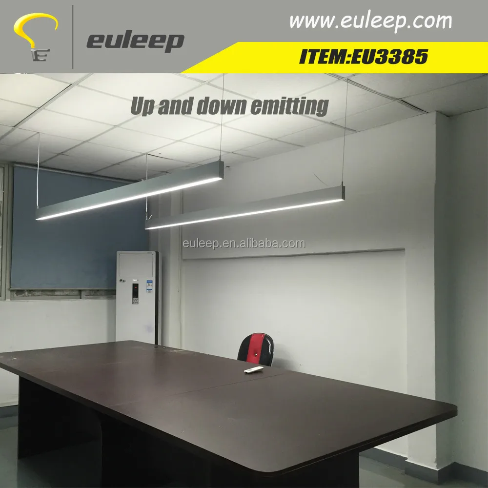 new ceiling suspended 1.2m led linear light up and down direct and indirect linkabble 5 4ft linear light 8ft led light dimmable