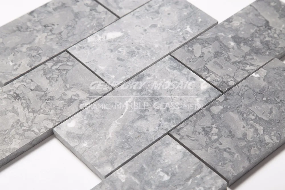 
natural babylon gray stone marble flooring and wall mosaic tiles 
