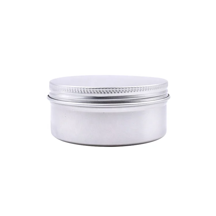 Custom printed sliver blank large round candle cake biscuit cookie storage metal tin can box packaging