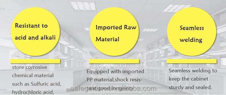 
Corrosive Lab furniture For University, beta pp chemical resistant lab 
