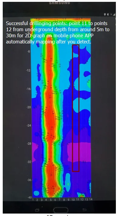 Fresh Result Water detector ADMT-200S mobilewater detector for Ground Water