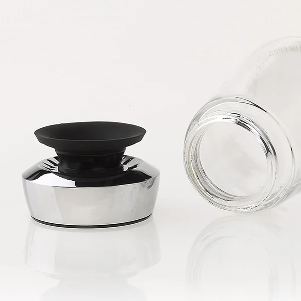 Wholesale hot selling Eco-friendly glass spice jar set kitchen spice rack containers set