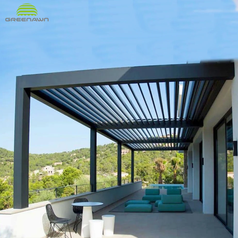 
Modern pergola bioclimatica manual 3x5, 3x4m wholesale price 