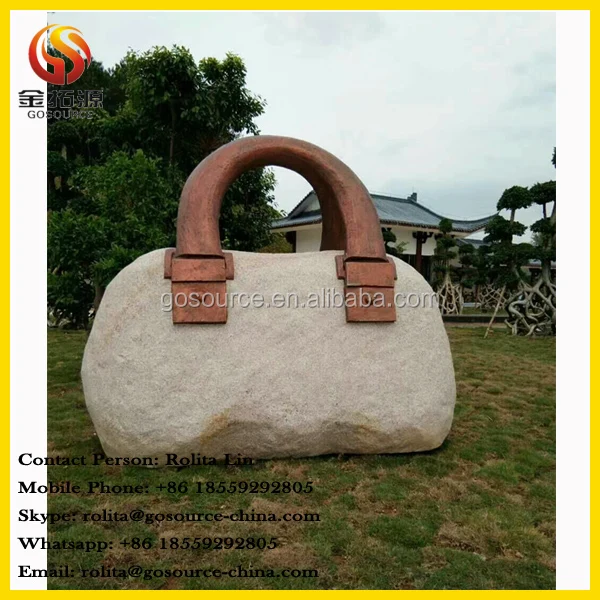 modern stone abstract sculpture