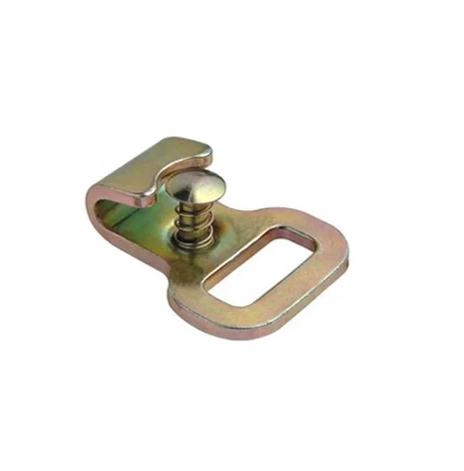 1inch 25mm 1.5T metal steel zinc plated Flat hook with keeper