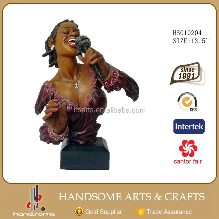 Hot selling Jazz Statue Music Statue Resin statue of black people