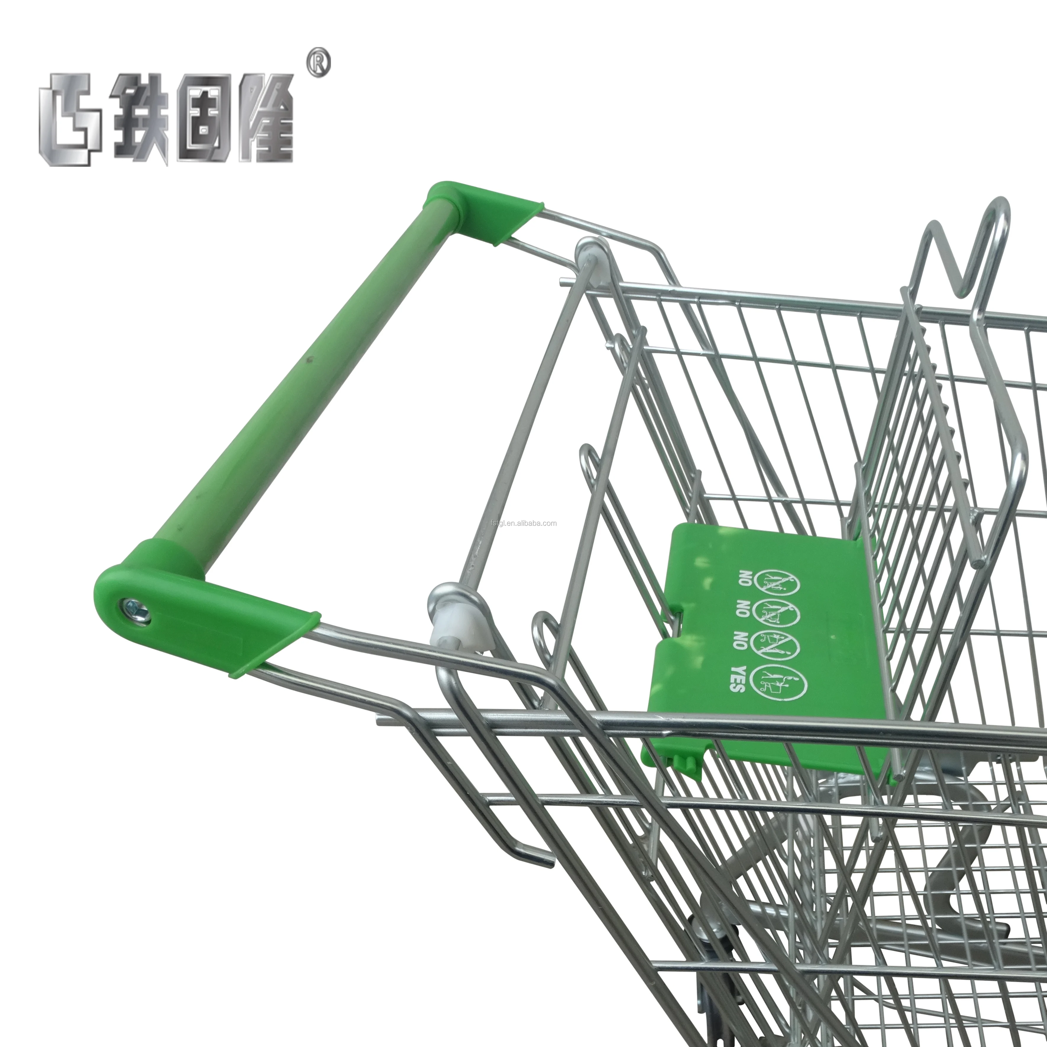 Factory direct competitive price double layer shopping trolley carts