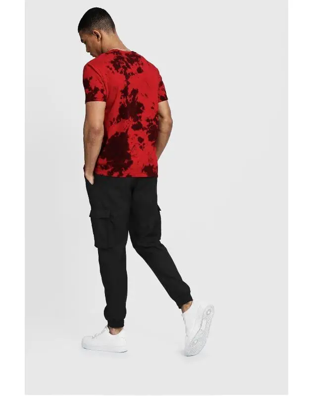 
Tie Dye Hunting Clothing New Mens Black Spot Red T-Shirts Summer 100% Cotton Short Sleeve Top Casual Sport Tee Shirts 2019 