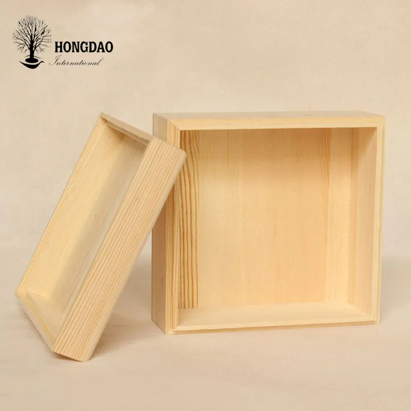 
HONGDAO Wood material best selling personalised wood storage box for gift 
