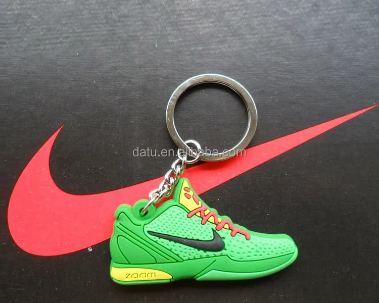 
soft PVC rubber mini running shoe keychain 