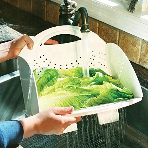As seen on TV high quality durable Flat Fold Colander