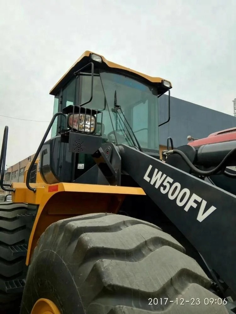 Chinese famous brand front end loader 5 ton wheel loader for sale loading machine LW500FV