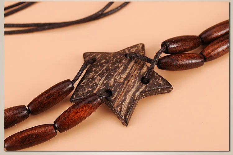 Bohemian style star beaded ladies waist braided rope belt women dress chain belt