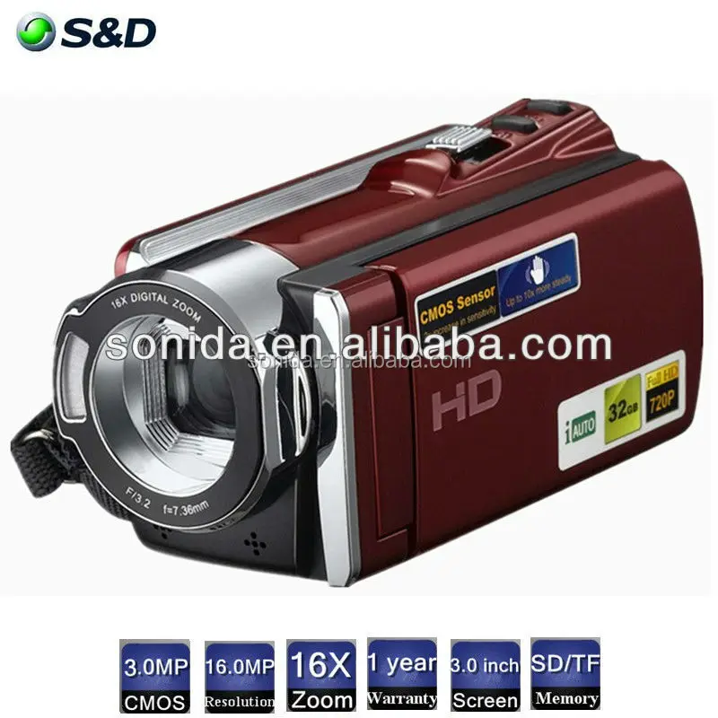 3.0MP Датчик 20MP Интерполяция 3.0 дисплей купить видеокамера HDV-502P