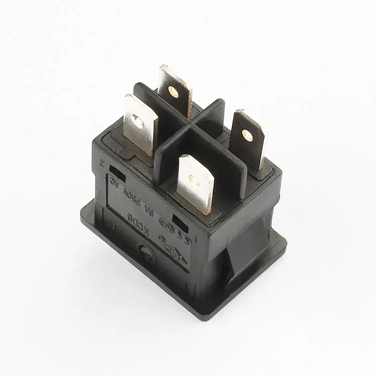 rocker switch 15x21mm miniature panel DPST on off 4 pin illuminated rocker switch