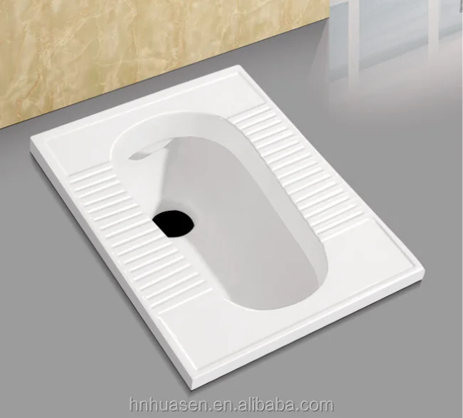 
Gravity Flushing Squat Pan Toilet Bowl For Country HSP-D001 