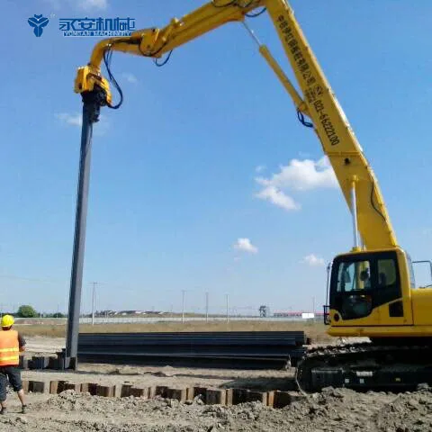 Widely Applied Sheet pile Piling machine V350 Excavator Mounted Hammer