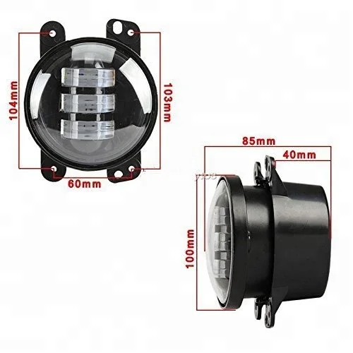 New arrived 4 inch Fog Light Remote control changing colors High Low Beam RGB 7 Inch LED Round Headlight with DRL LED lights