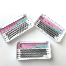Custom 60pcs Individual False Eyelash heat bonded clusters eyelash extension