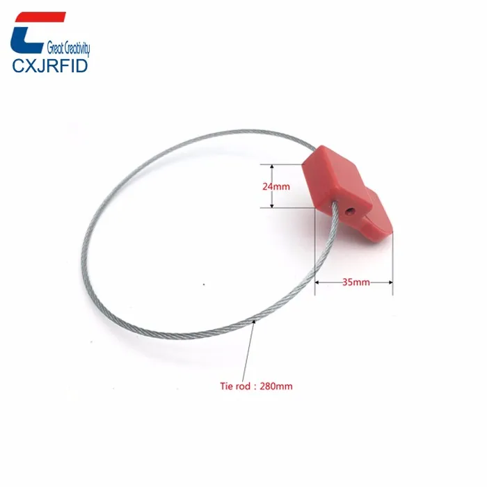 high security electronic seal waterproof passive uhf nfc rfid cable tie tag for container