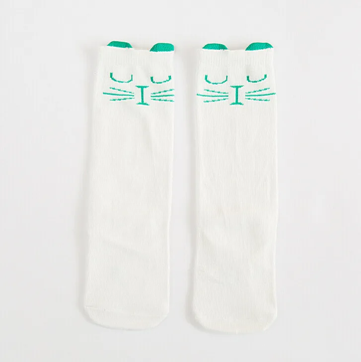 Nylon body tights wholesale cute cats young kids white Korea stockings